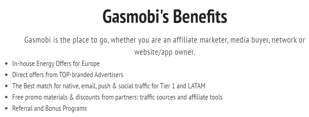 Advantages by gasmobi