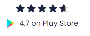 4.7 rating on play store