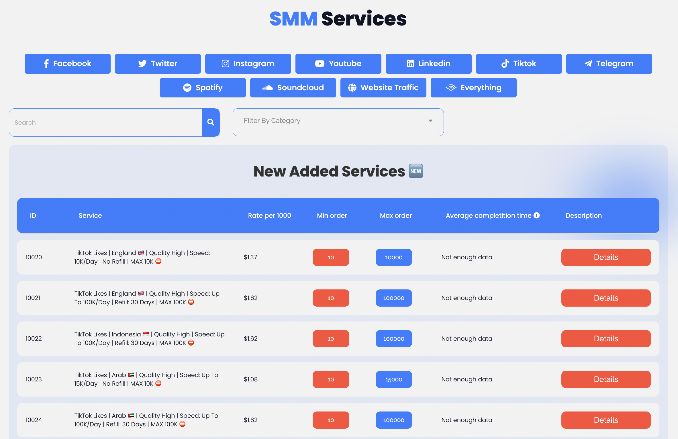 SmmFollows Services