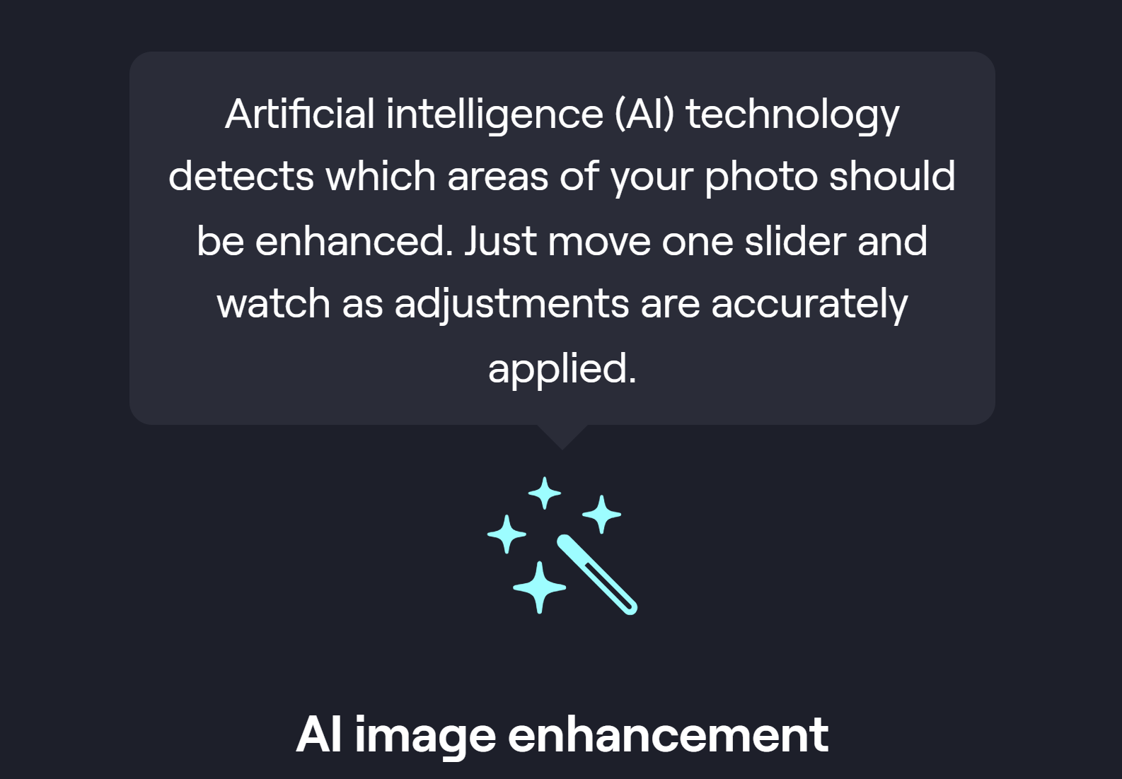 AI image enhancement