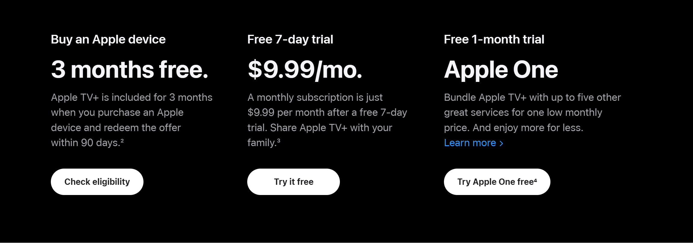 Apple TV Plus Pricing
