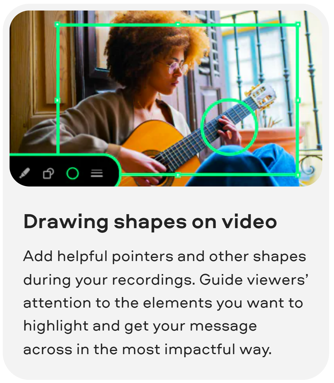 Drawing shaped on Videos