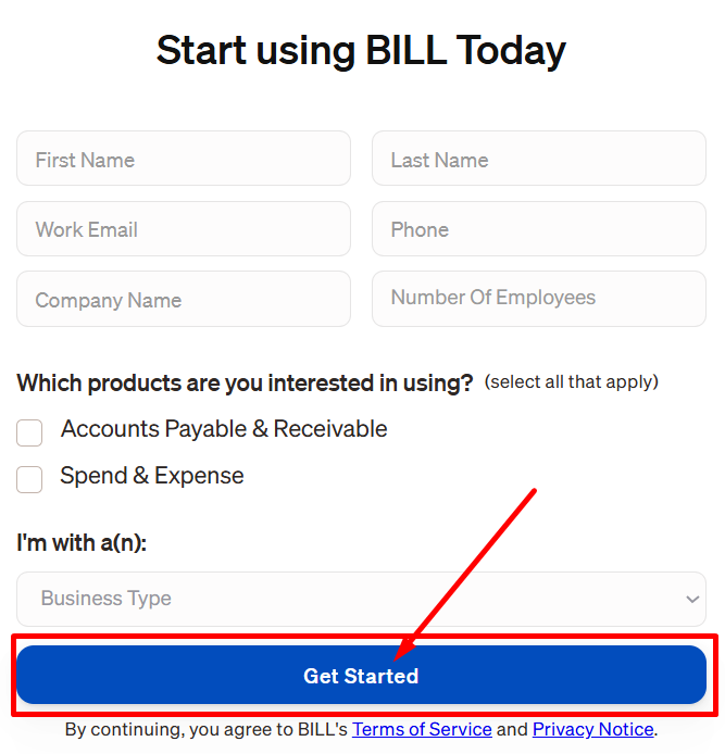 Bill-Signup