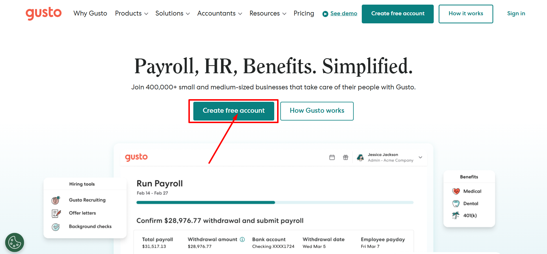 Create-Free-Account-Gusto