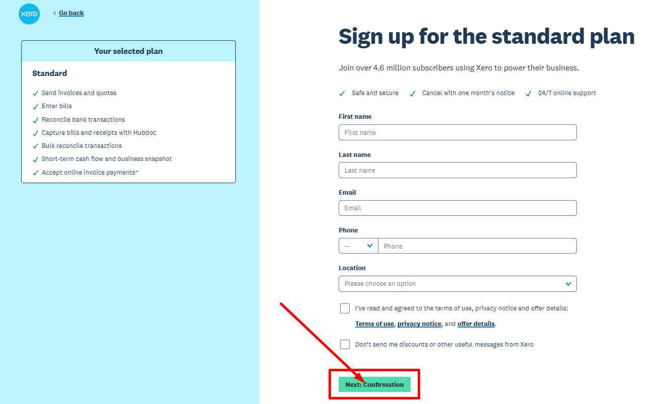 SignUp-Form-Xero