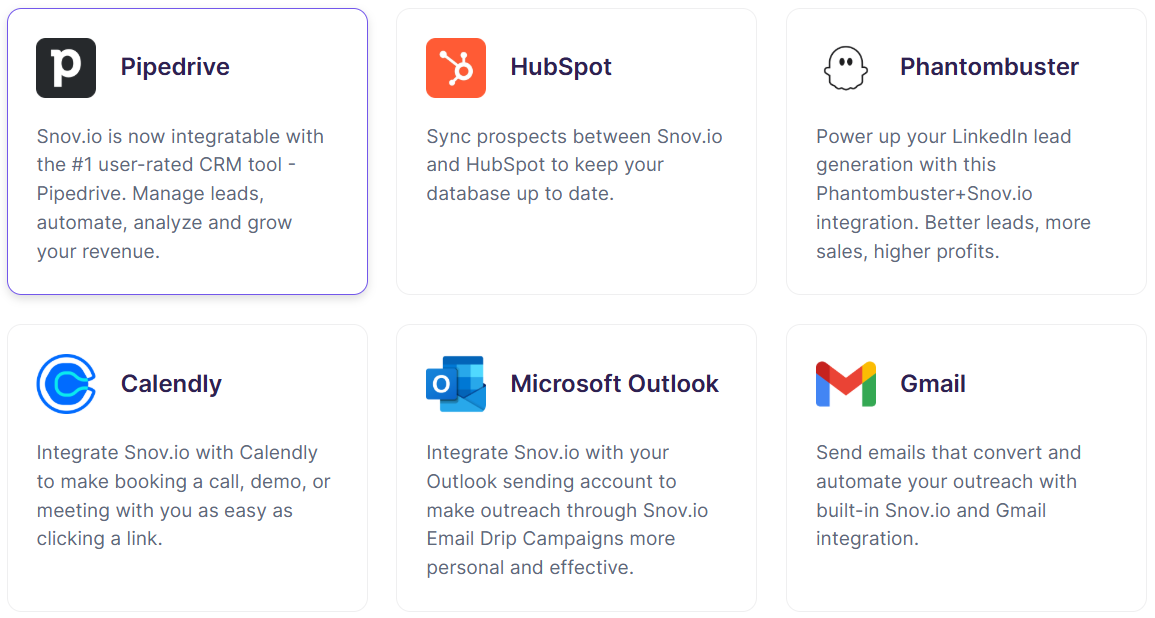 Snov.io-Integrations