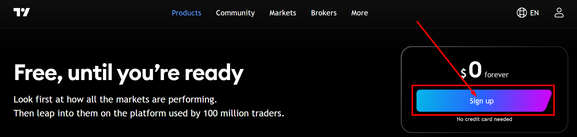 Tradingview-signup