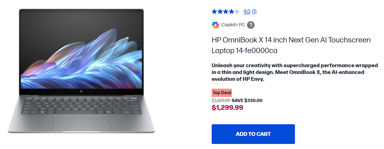 HP OmniBook Pricing