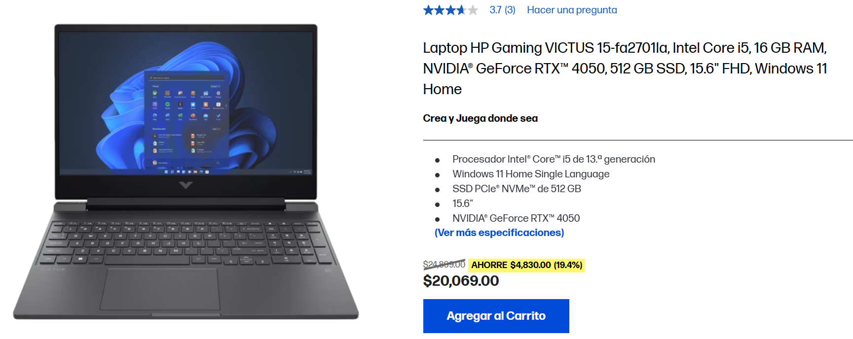 HP Victus Pricing