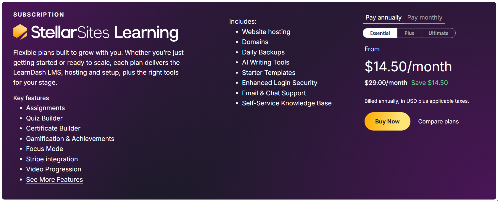 StellarSites-Learning