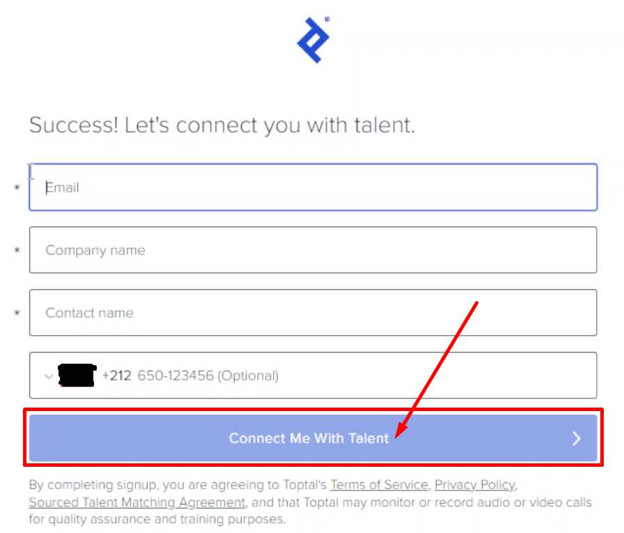 Toptal step4 guide
